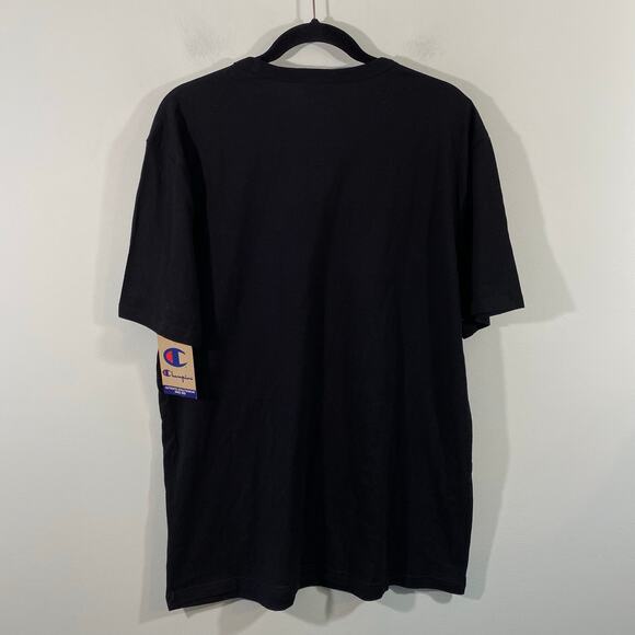 Champion Men Black Logo Lightweight Short Sleeve Tee Size L NWT - Picture 7 of 7